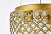 Living District LD520D13BR Tully 4 lights pendant in brass