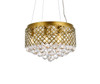 Living District LD520D16BR Tully 6 lights pendant in brass