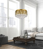 Living District LD520D20BR Tully 8 lights pendant in brass