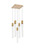 Elegant Lighting 2066D16SG Weston 5 lights pendant in satin gold