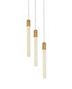 Elegant Lighting 2067D16SG Weston 3 lights pendant in satin gold