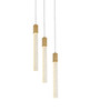 Elegant Lighting 2067D16SG Weston 3 lights pendant in satin gold