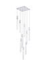 Elegant Lighting 2066D20C Weston 9 lights pendant in chrome