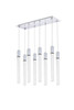 Elegant Lighting 2066D36C Weston 8 lights pendant in chrome