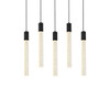 Elegant Lighting 2066S36BK Weston 5 lights pendant in black