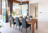 Elegant Lighting 2066D42BK Weston 10 lights pendant in black
