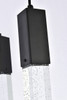 Elegant Lighting 2066D42BK Weston 10 lights pendant in black
