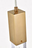 Elegant Lighting 2066D5SG Weston 1 light pendant in satin gold Elegant Lighting 2066D5SG Weston 1 light pendant in satin gold