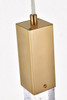 Elegant Lighting 2066D5SG Weston 1 light pendant in satin gold