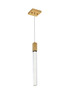 Elegant Lighting 2066D5SG Weston 1 light pendant in satin gold Elegant Lighting 2066D5SG Weston 1 light pendant in satin gold