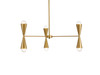 Living District LD650D34BR Cade 34 inch pendant in brass