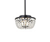 Elegant Lighting 1114D10BK Gianna 10 inch pendant in black