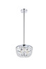 Elegant Lighting 1114D10C Gianna 10 inch pendant in chrome