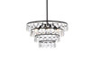 Elegant Lighting 1101D20BK Ella 20 inch pendant in black