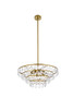 Elegant Lighting 1101D24BR Ella 24 inch pendant in brass