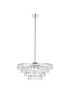 Elegant Lighting 1101D24C Ella 24 inch pendant in chrome