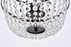 Elegant Lighting 1114D13BK Gianna 13 inch pendant in black