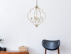 Living District LD7065D20WD Sandara 4 lights pendant in weathered dove