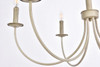 Living District LD7041D32WD Brielle 6 lights pendant in weathered dove