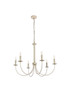 Living District LD7041D32WD Brielle 6 lights pendant in weathered dove