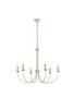 Living District LD7041D32WD Brielle 6 lights pendant in weathered dove