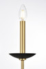 Living District LD812D30BRK Cohen 30 inch pendant in black and brass