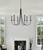 Living District LD810D42BK Cohen 42 inch pendant in black