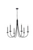 Living District LD810D42BK Cohen 42 inch pendant in black