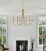 Living District LD810D42BR Cohen 42 inch pendant in brass