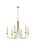 Living District LD810D42BR Cohen 42 inch pendant in brass