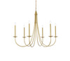 Living District LD810D42BR Cohen 42 inch pendant in brass