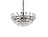 Elegant Lighting 1104D16BK Emilia 16 inch pendant in black