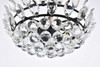 Elegant Lighting 1104D16BK Emilia 16 inch pendant in black