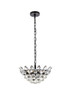 Elegant Lighting 1104D14BK Emilia 14 inch pendant in black