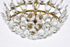Elegant Lighting 1104D16BR Emilia 16 inch pendant in brass