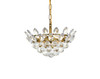 Elegant Lighting 1104D14BR Emilia 14 inch pendant in brass