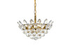 Elegant Lighting 1104D14BR Emilia 14 inch pendant in brass