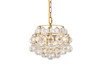 Elegant Lighting 1106D12BR Savannah 12 inch pendant in brass