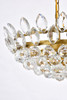 Elegant Lighting 1104D18BR Emilia 18 inch pendant in brass