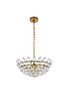 Elegant Lighting 1104D18BR Emilia 18 inch pendant in brass