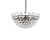 Elegant Lighting 1104D20BK Emilia 20 inch pendant in black