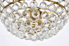 Elegant Lighting 1104D20BR Emilia 20 inch pendant in brass