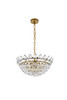 Elegant Lighting 1104D20BR Emilia 20 inch pendant in brass