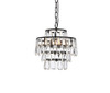 Elegant Lighting 1102D12BK Mila 12 inch pendant in black