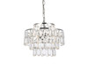 Elegant Lighting 1102D14C Mila 14 inch pendant in chrome