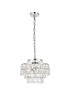 Elegant Lighting 1102D14C Mila 14 inch pendant in chrome