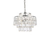 Elegant Lighting 1102D14C Mila 14 inch pendant in chrome