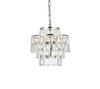 Elegant Lighting 1102D12C Mila 12 inch pendant in chrome