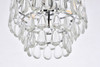 Elegant Lighting 1102D12C Mila 12 inch pendant in chrome