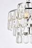 Elegant Lighting 1102D12C Mila 12 inch pendant in chrome